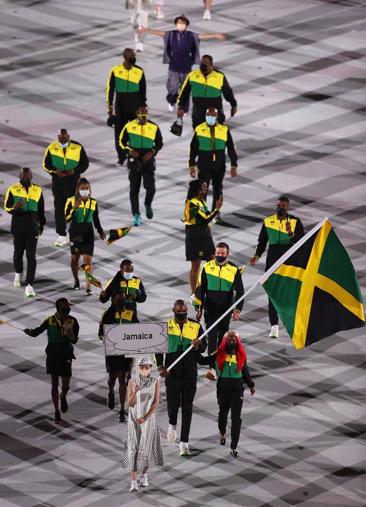 This image has an empty alt attribute; its file name is rs_739x1024-210723055520-1024-jamaica-opening-ceremony-spotlight-2020-tokyo-olympics.jpeg