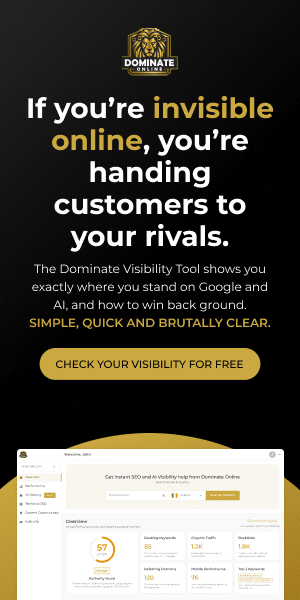 Get your business visible online - Dominate Online