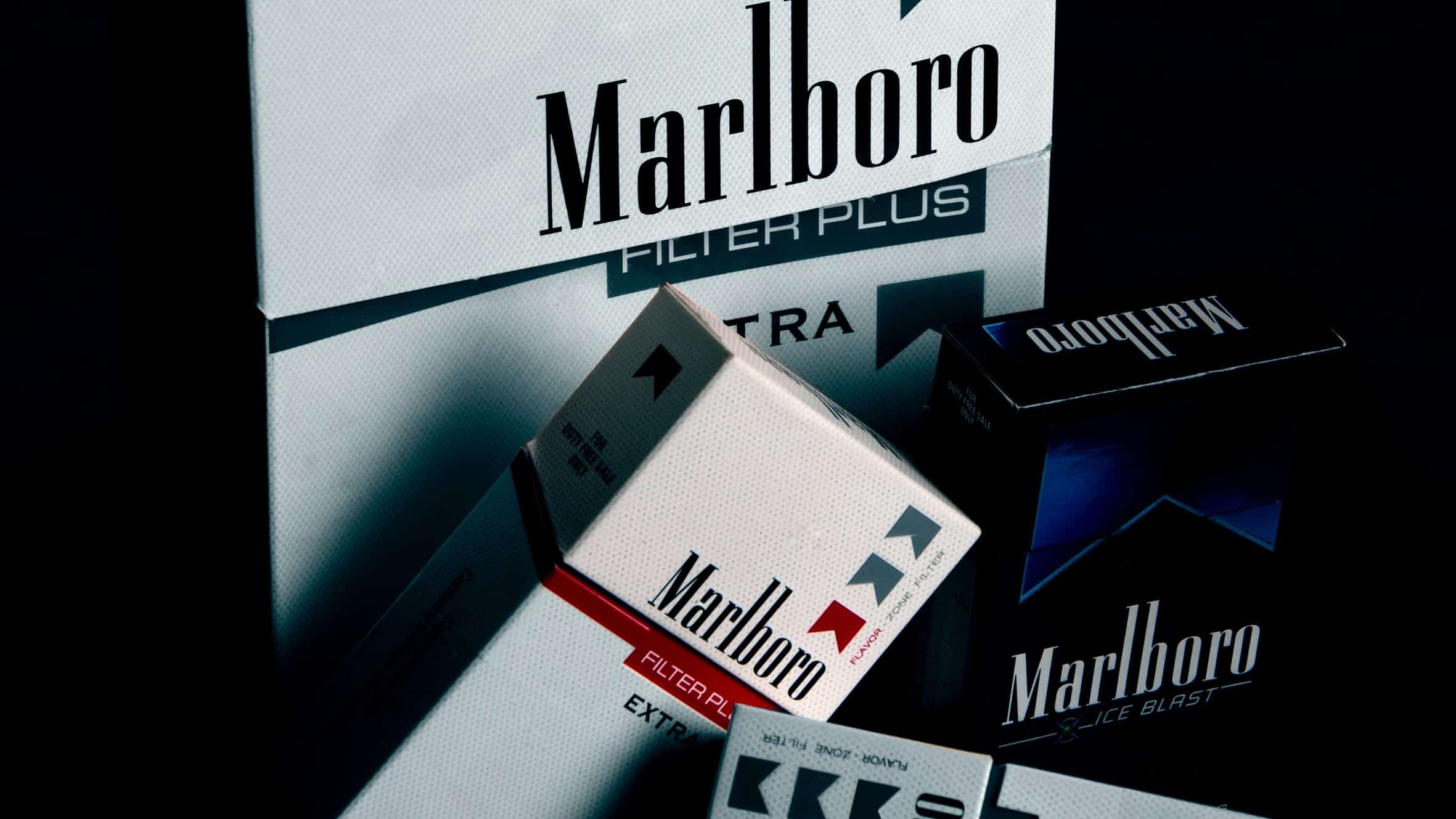 Several packets of marlboro cigarettes