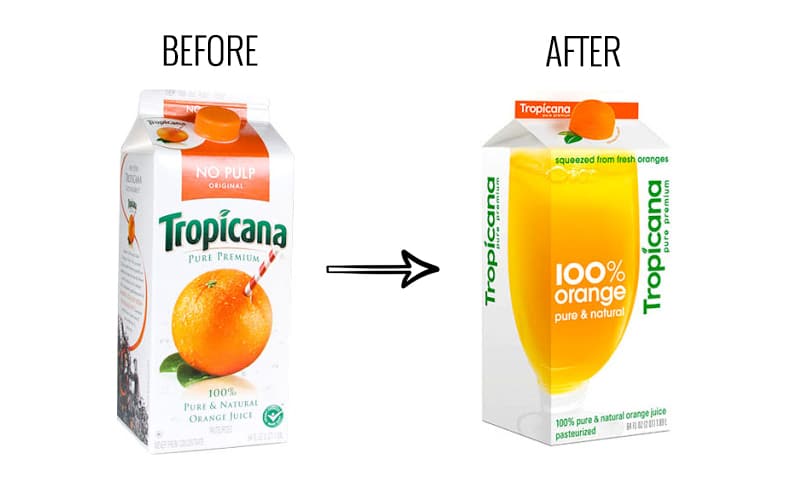 Tropicana packaging rebrand failure