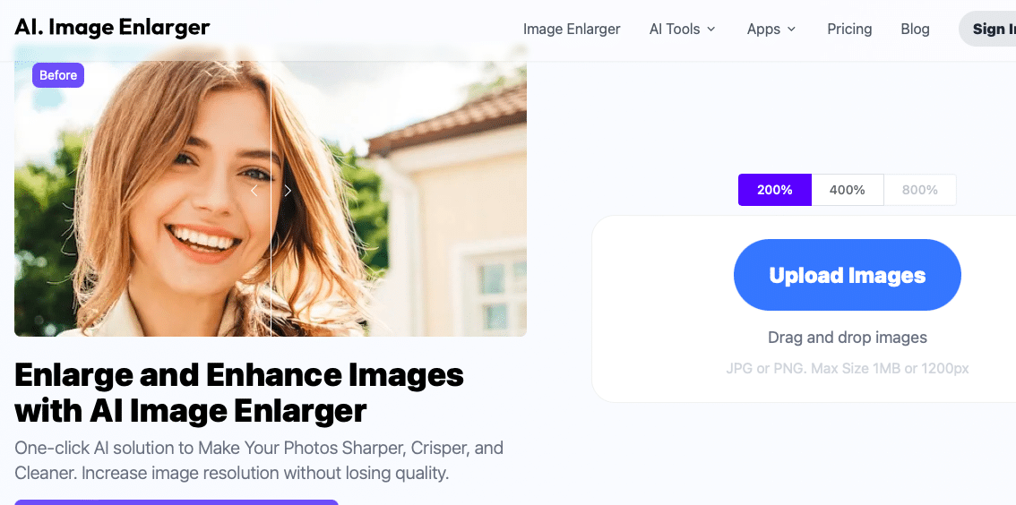 ImgLarger.com: ‘Quick fix for blurry images’