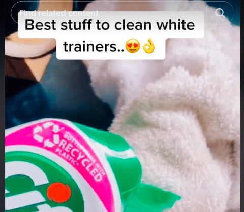 Sales of Cif “exploded” after TikTok videos began emerging highlighting its cleaning power on trainers