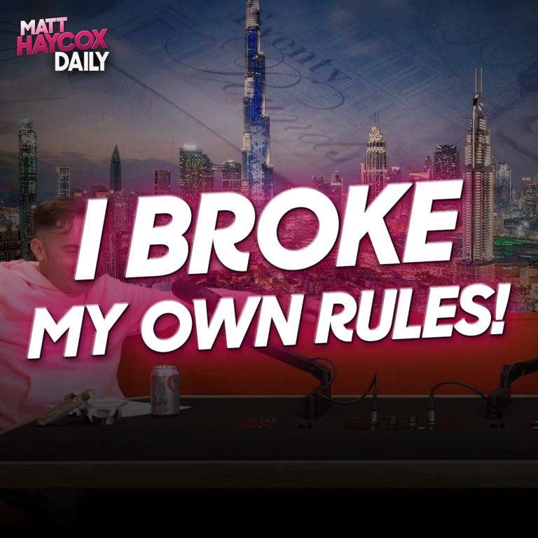 I Broke My Own Rules!