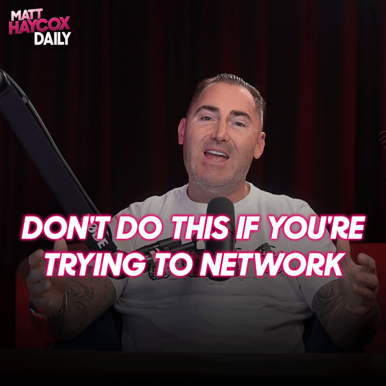 Don’t Do This If You’re Trying to Network!