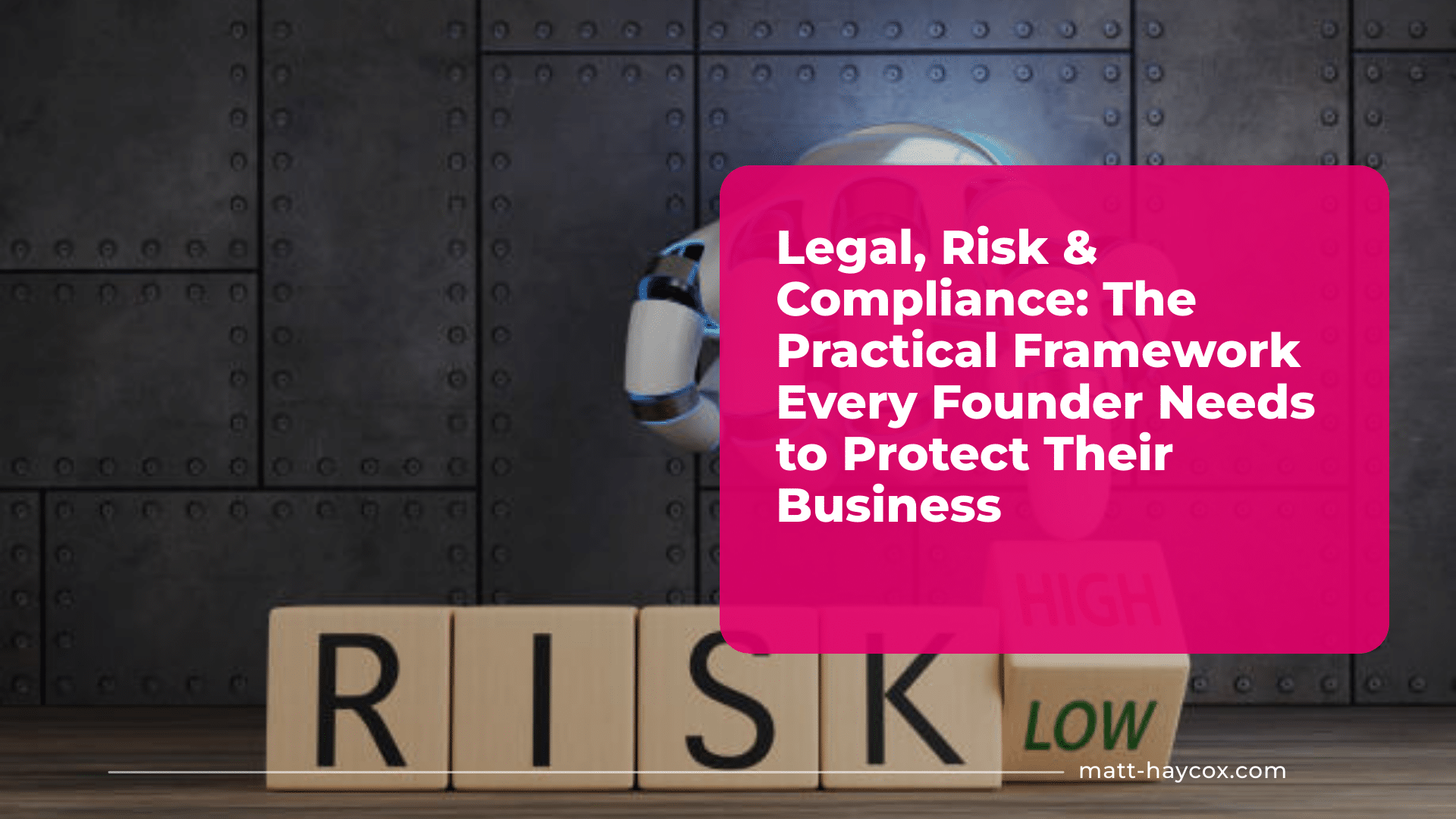 Legal, Risk & Compliance -The Practical Framework Every Founder Needs to Protect Their Business