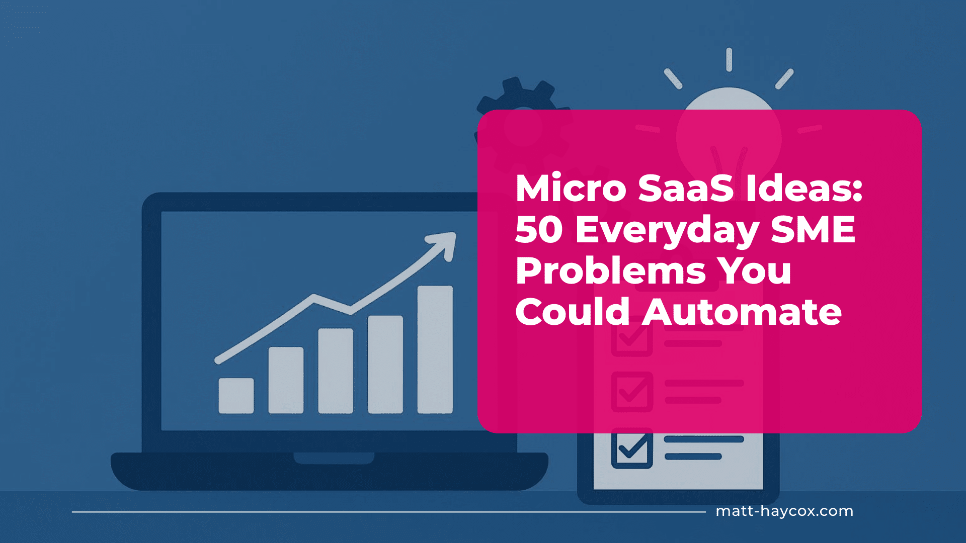 Micro SaaS Ideas - 50 Everyday SME Problems You Could Automate