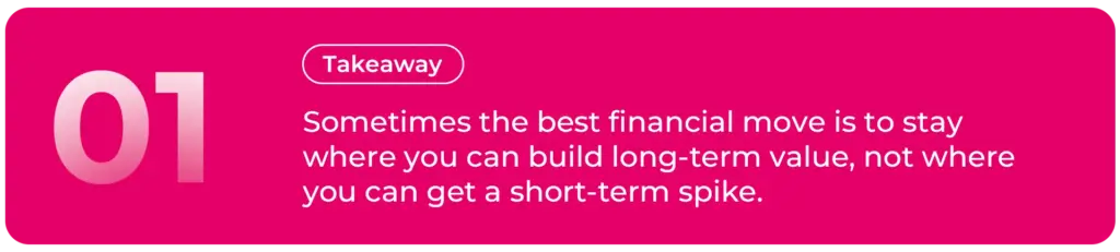 Play the Long Game (Even When the Short Game Looks Tempting)