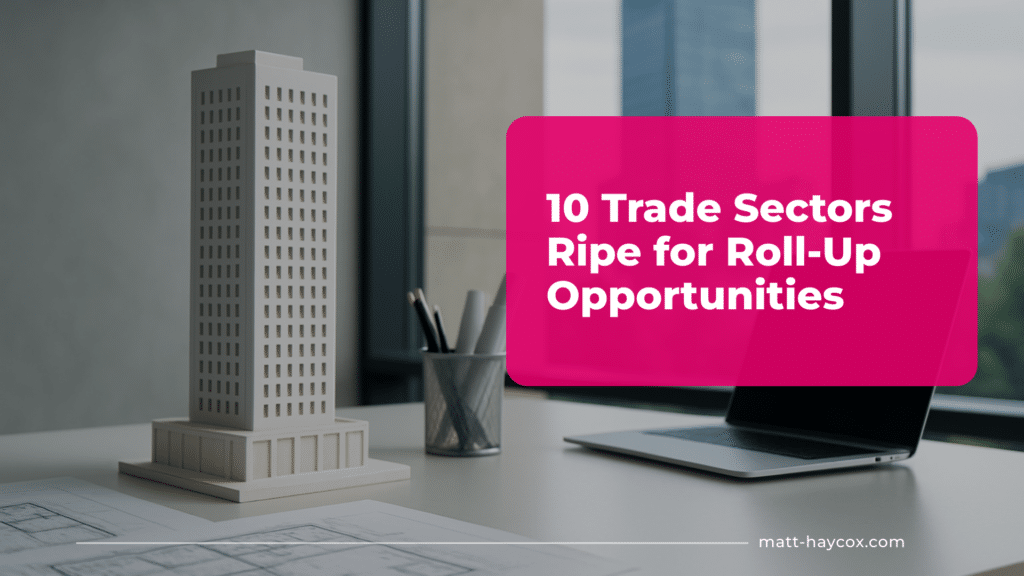 10 Trade Sectors Ripe for Roll-Up Opportunities