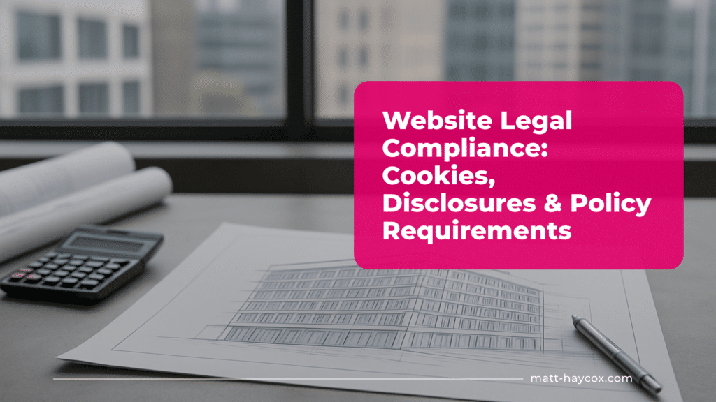 Website Legal Compliance: Cookies, Disclosures & Policy Requirements