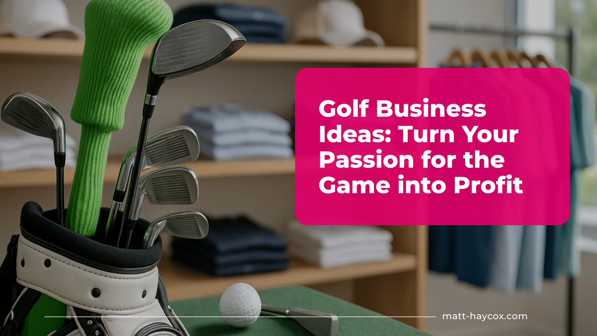 Golf Business Ideas: Turn Your Passion for the Game into Profit