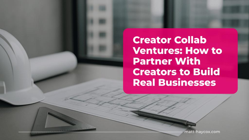 Creator Collab Ventures- How to Partner With Creators to Build Real Businesses