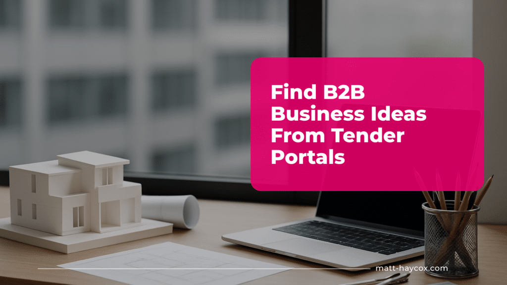 Find B2B Business Ideas From Tender Portals