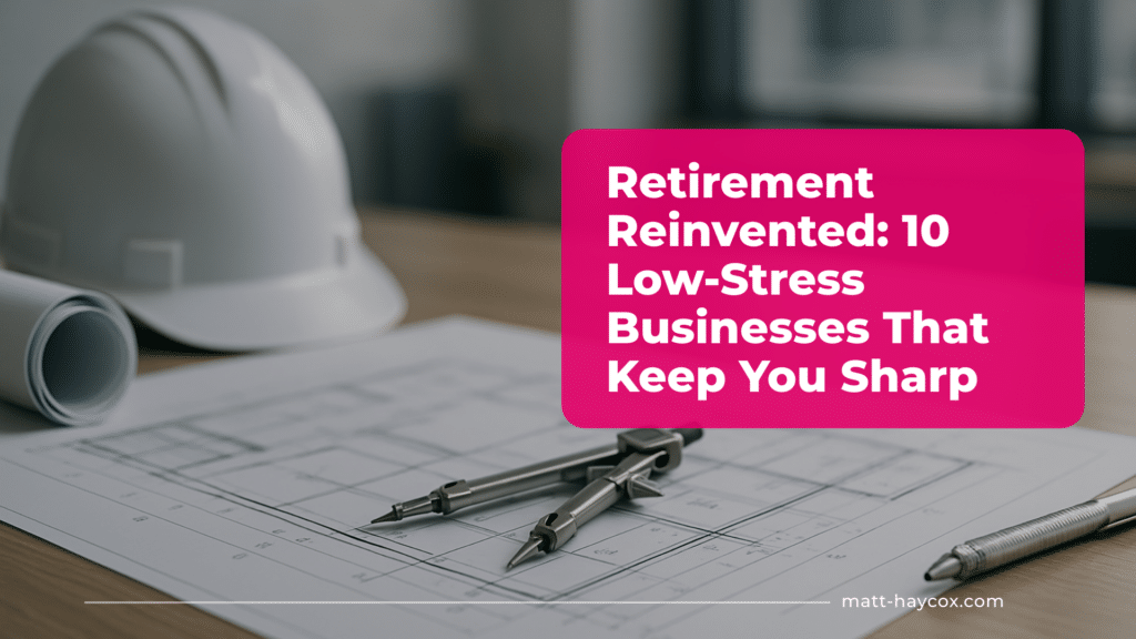 Retirement Reinvented: 10 Low-Stress Businesses That Keep You Sharp