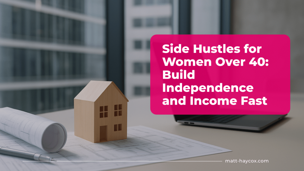 Side Hustles for Women Over 40- Build Independence and Income Fast