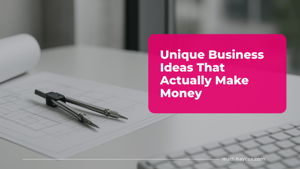 Unique Business Ideas That Actually Make Money