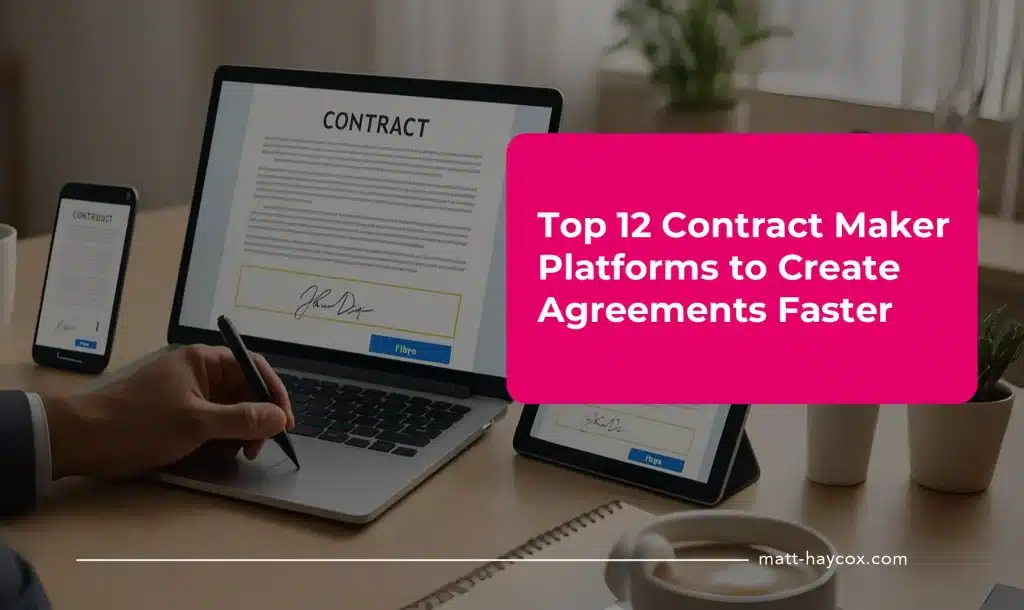 Top 12 Contract Maker Platforms to Create Agreements Faster
